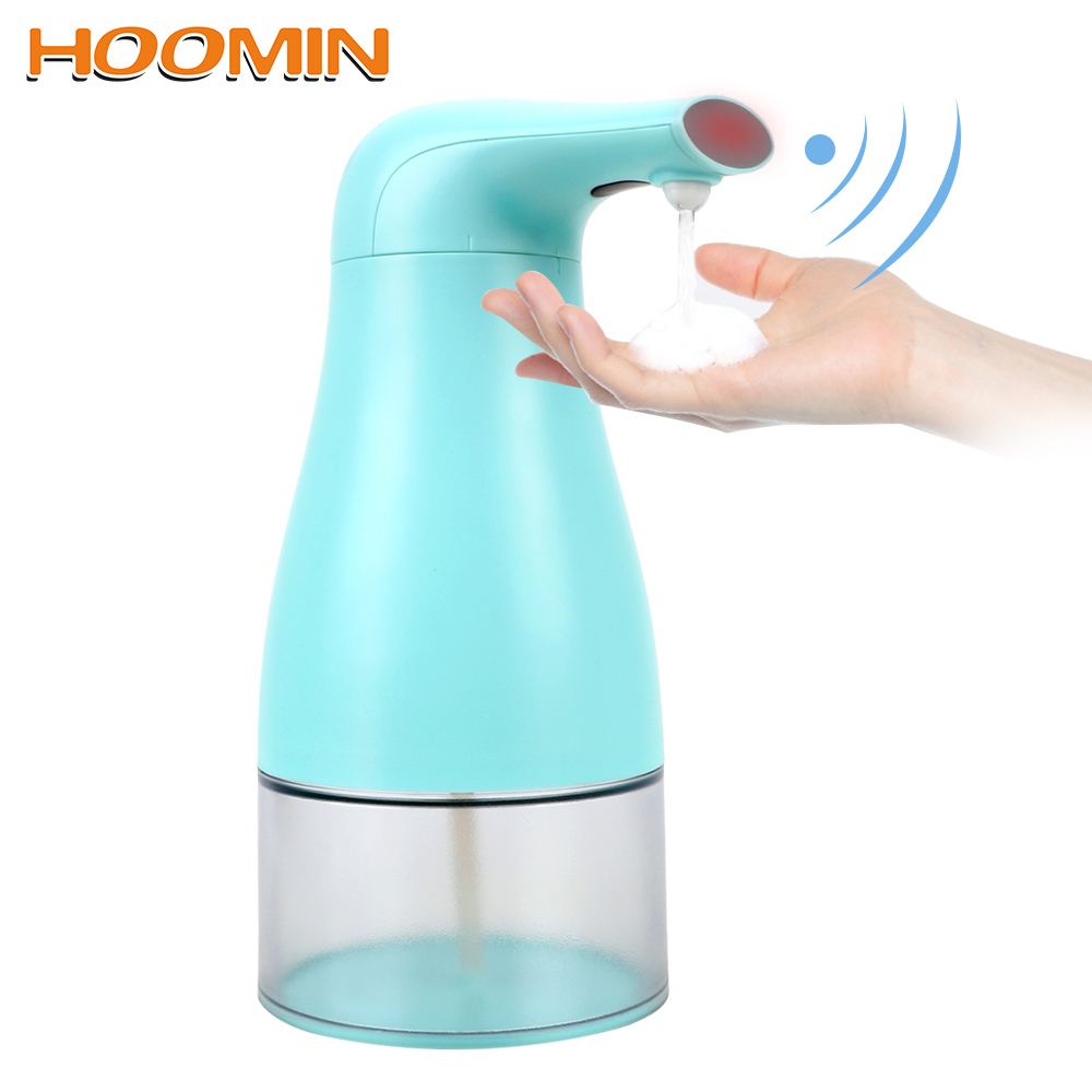 250ml Blue/ White Automatic Sensor Soap Dispenser Touchless Foaming Soap Dispenser Bathroom Kitchen Soap Bottle Battery Powered