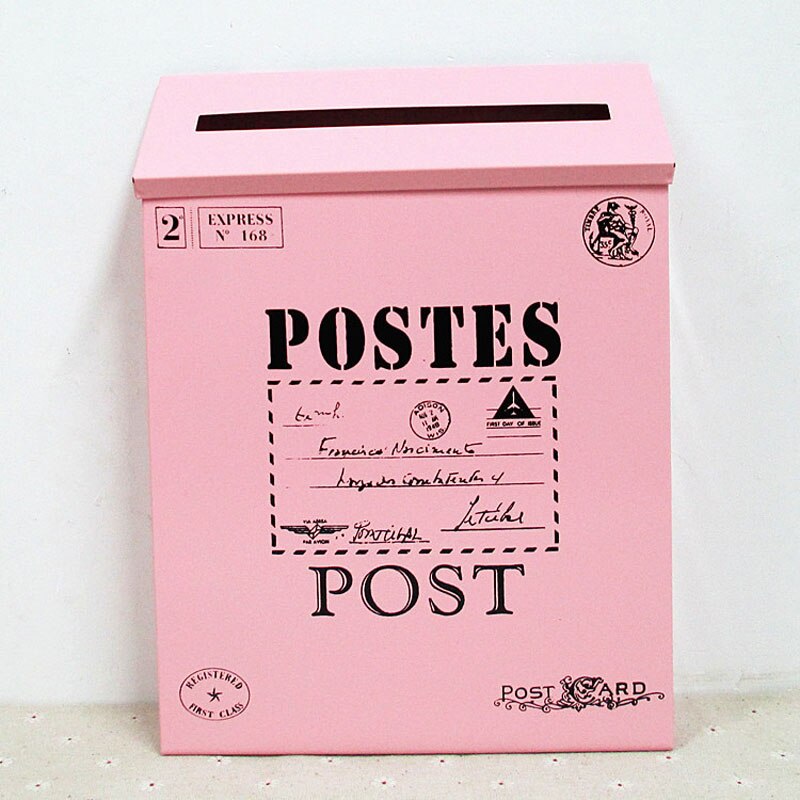 Wiejski styl żelazo skrzynka pocztowa skrzynka na listy gazeta skrzynka pocztowa dla domu Vintage skrzynki pocztowe dekoracja: 9