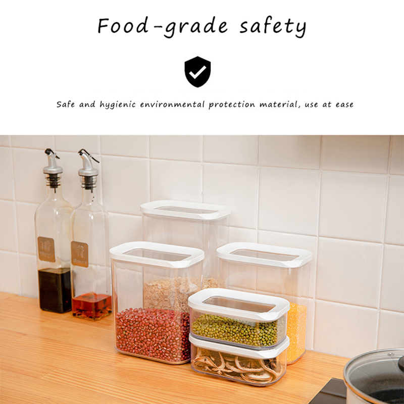Plastic food seasoning container kitchen box refrigerator seasoning box multi-grain seasoning bean container storage container