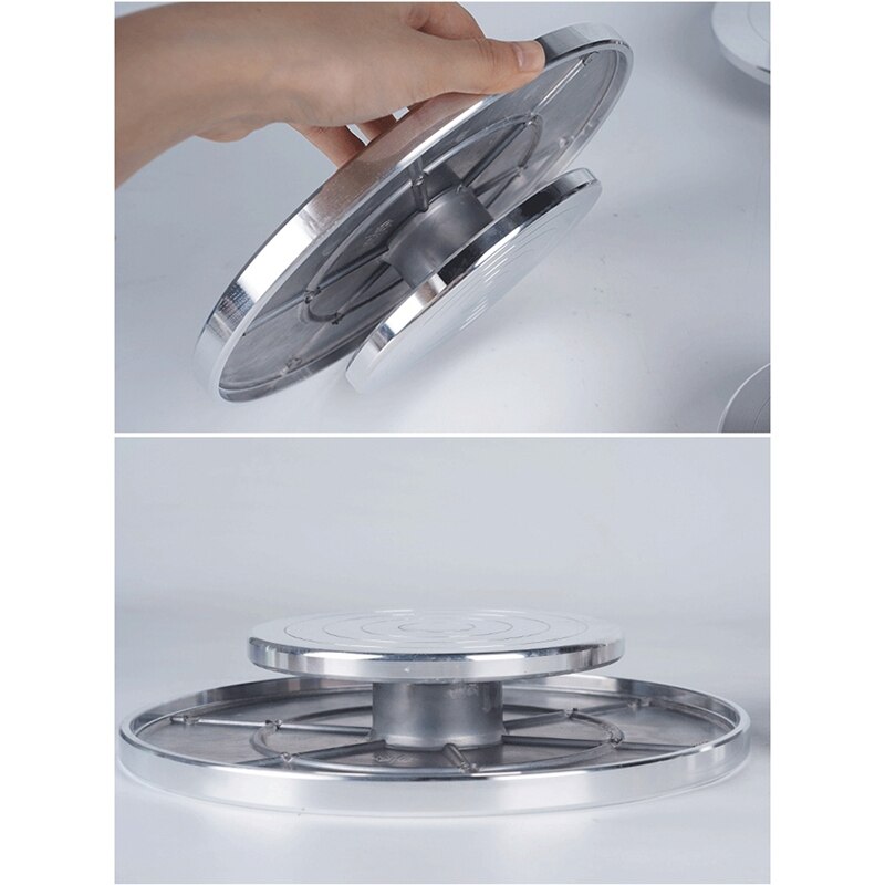 12/15cm Double Face Use Aluminum Alloy Turntable for Ceramic Clay Sculpture Platform Pottery Wheel Rotating Tools