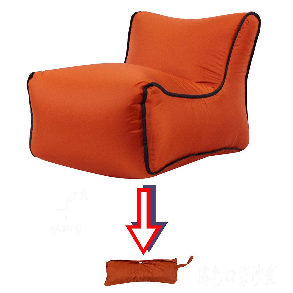 2020praktisch fest Farbe grau Schwarz aufblasbar Luft Liege faul Couch Sessel Sofa Taschen Pro draussen Party Camping Reisen