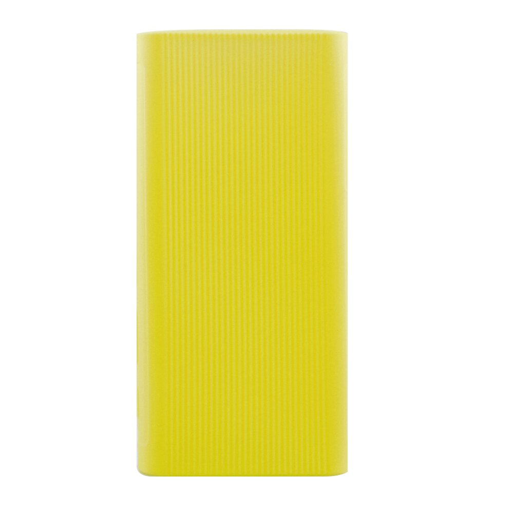 Power Bank Case For Xiaomi Silicone Cover 20000mAh External Battery Pack for Xiaomi PLM07ZM: Yellow