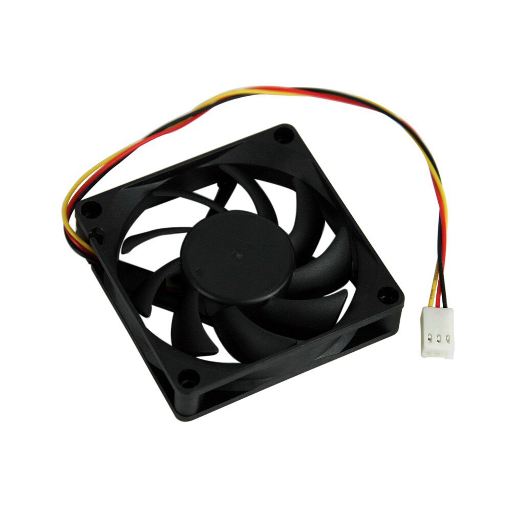 Tyst datorfläkt 7cm/70mm/70 x 70 x 15mm 12v dc 3 stift dator/dator/cpu tyst kylväska fläkt#ew
