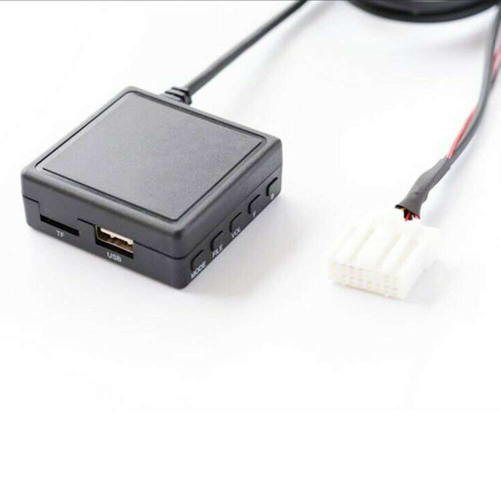 AUX USB ses kablosu adaptörü Bluetooth + Mic Mazda 6 için CX-7 Pentium B70 siyah 12V