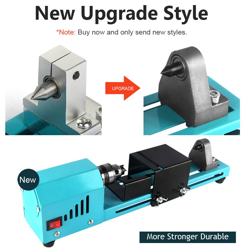 1 Set 150W Mini Wood Lathe Machine Speed Adjustable Rotary Tool Buddha Pearl Lathe Grinding Polishing DIY Woodwork Tool 12V/24V