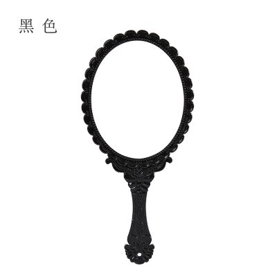 Espejo de maquillaje giratorio de Mariposa Negra de , soporte de Rosa gótico de escritorio Vintage, compacto, tamaño pequeño: Negro