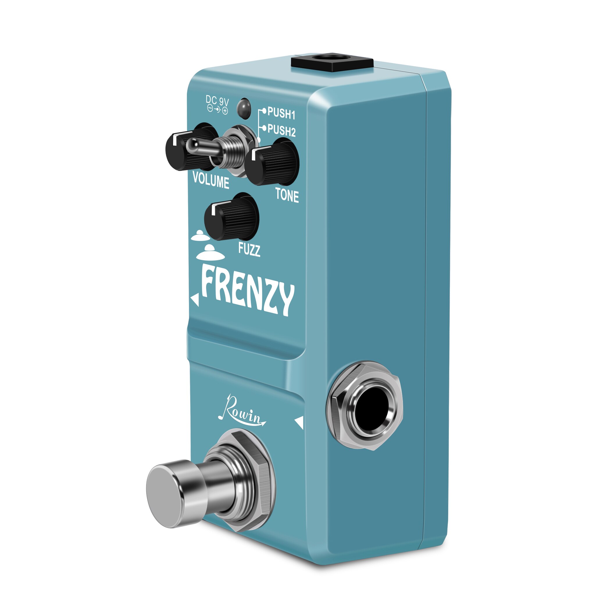 Rowin-Pedal de guitarra FRENZY, sonido cremoso similar al violín, con carcasa de Metal completa, 2 modos, para bajo y LN-322