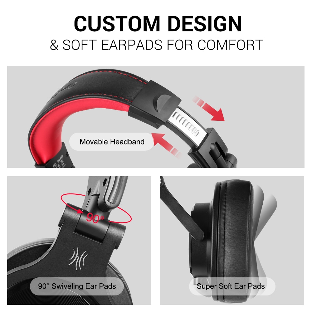 Oneodio A71 Original DJ Headphones Portable Wired Headset with Music Share Lock Stereo Headphone For Recording Monitor