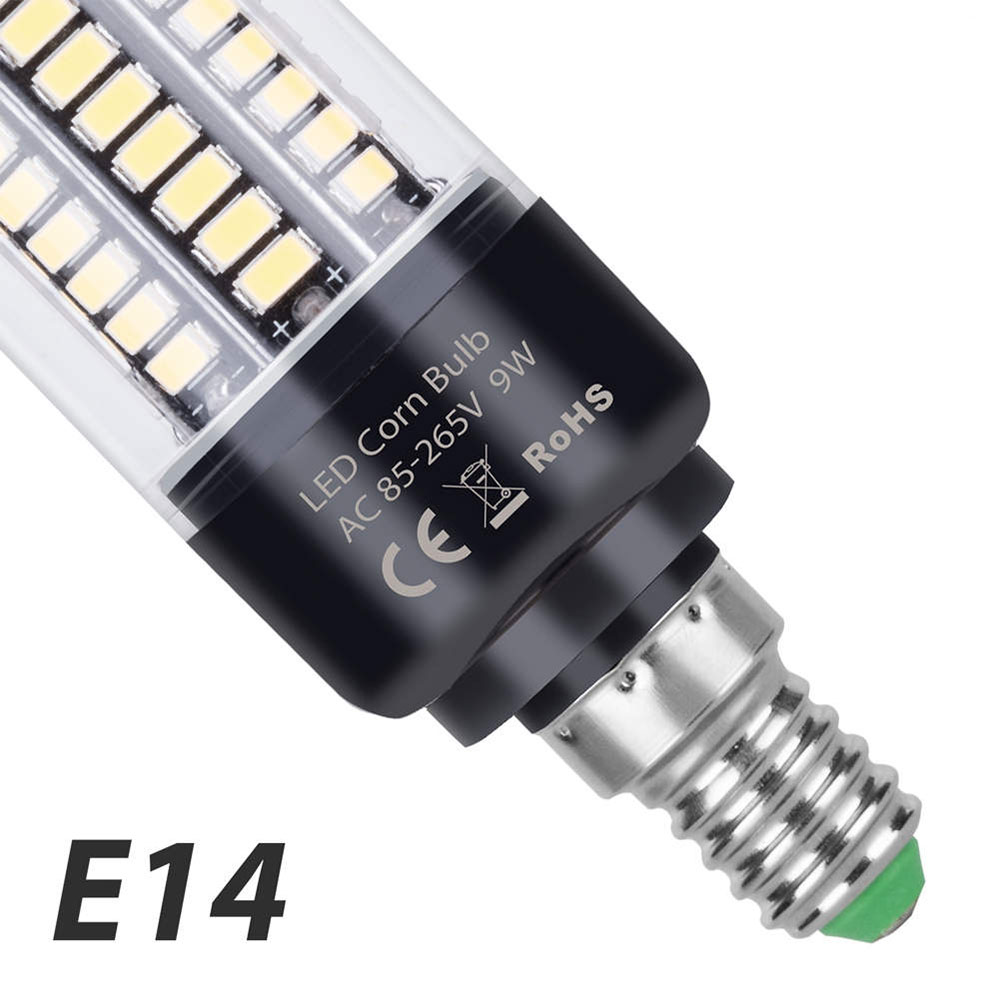Lâmpada led e27 220v 110v e14, lâmpada milho 3.5w 5w 7w 9w 12w 15w 20w para casa, quarto, lustres, lâmpadas sem cintilação, iluminação 240v: Branco quente / cambiável / 5 pçs