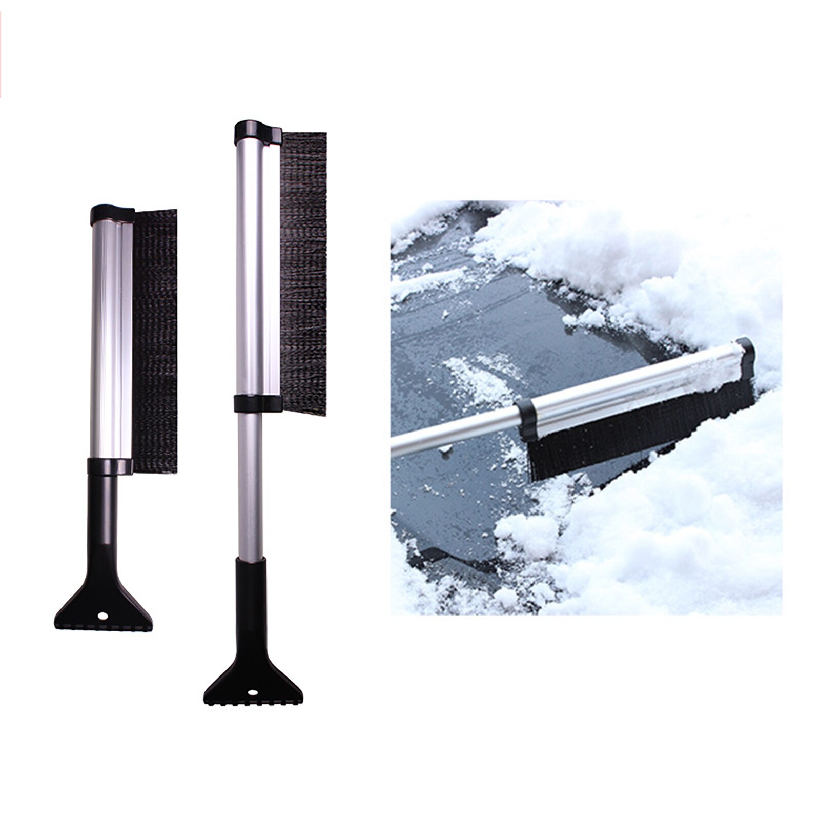 Sneeuwschuiver auto sneeuwschuiver sneeuwborstel winter ijskrabber ijskrabber voor de winter dubbel gebruik schep auto sneeuw- en ijsverwijderaar