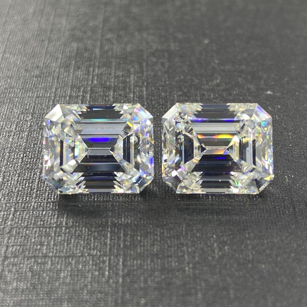 Synthetische D Kleur Vvs Emerald Cut 4*6Mm Losse Moissanite Diamond Stone Dames Sieraden Customization