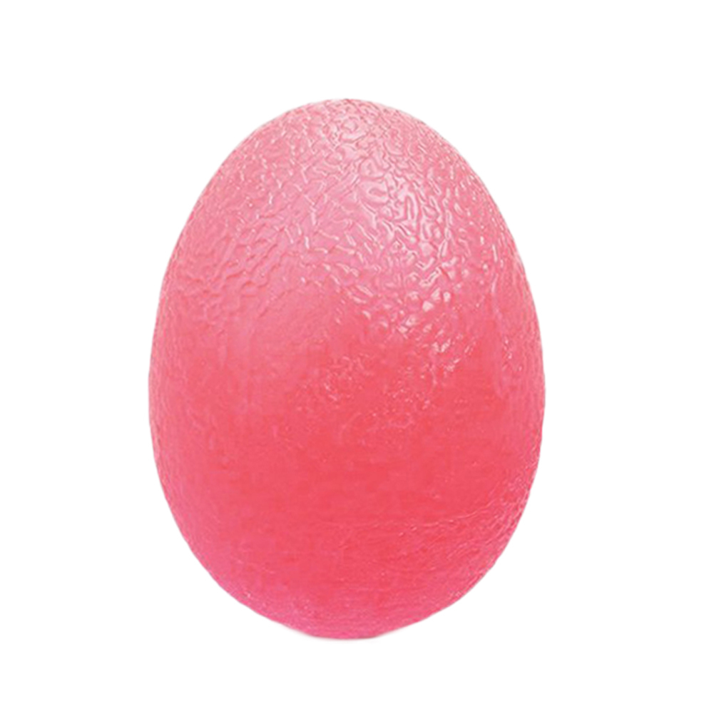 1pc Egg-shaped Silicone Fitness Relieve Gym Trigger Point Massage Ball Training Fascia Grip Ball Stress Relief Power Ball: Red