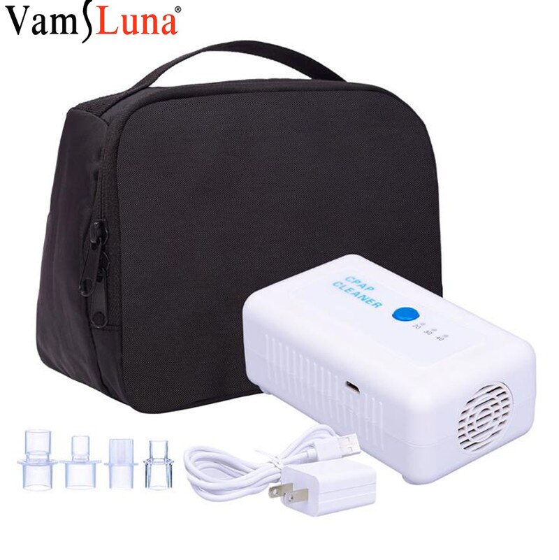 Cpap Cleaner Mini Sanitizer Ozone Ventilation Disinfector for Breathing Machine Sleep Apnea Travel Portable Air sterilization: EU