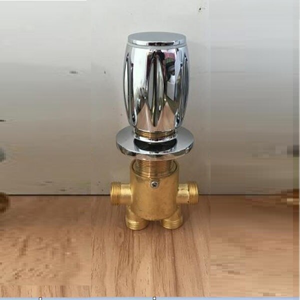 Messing schakelaar klep voor Bad kraan mengkraan Bad kraan regelklep Split vijf-gat cilinder side kraan accessoires: C mixed water valve