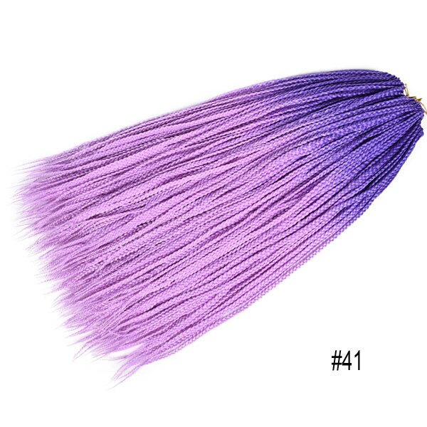 Tresses synthétiques au Crochet ombré 22 brins, tresses longues arc-en-ciel pour tresses africaines: 4/30HL
