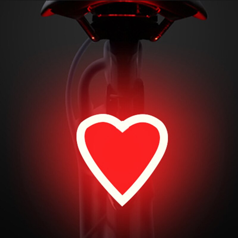 Cykel baglys multi belysningstilstande usb opladning led cykel lys vandtæt flash bageste baglys til vej mtb cykel sadelpind: B