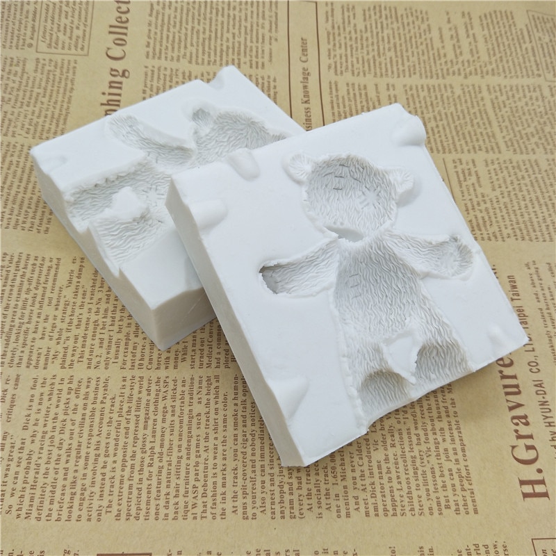 Grote siliconen mallen voor beren, fondant, taartdecoratie, gereedschappen, siliconen mallen, suikerwerk, chocolade, bakgereedschap voor taarten, gumpastevorm