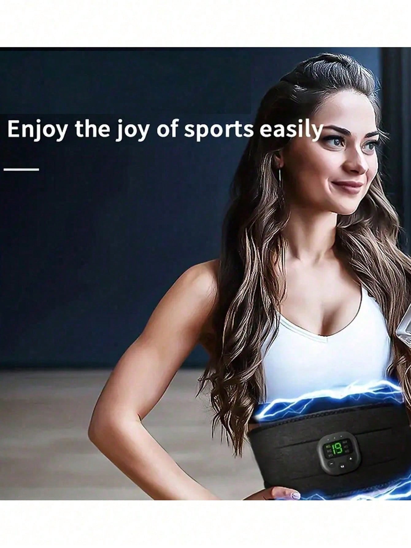 Waist massager, portable usb charging fitness device, electric arm, hip, leg exerciser, shaper belt, fitness massager