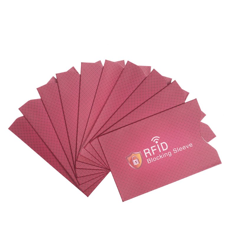 10Stck Anti Diebstahl für RFID Kreditkarte Schutz Sperrhülse Haut fallen Abdeckung: C
