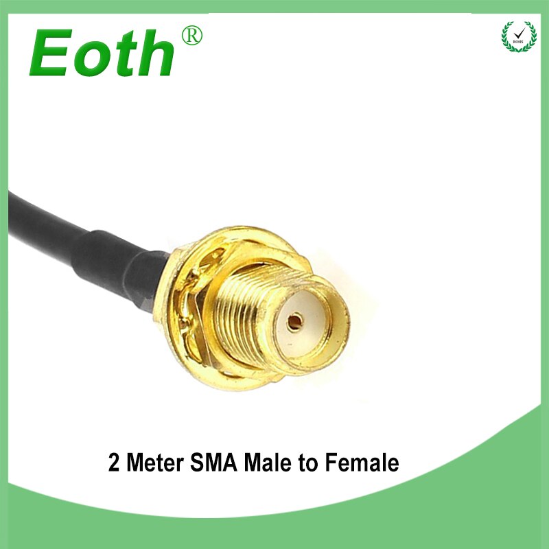 1 pcs SMA Male to Female Antenna Adapter SMA Plug Connector Pigtail Coaxial Jumper Extension Cable RG174 for Antena Antenne