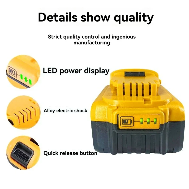 DEWALT original 18V, 5.0AH, DCB115, DCB118 chargeur de batterie, charge rapide, batterie au lithium, batterie d'outil