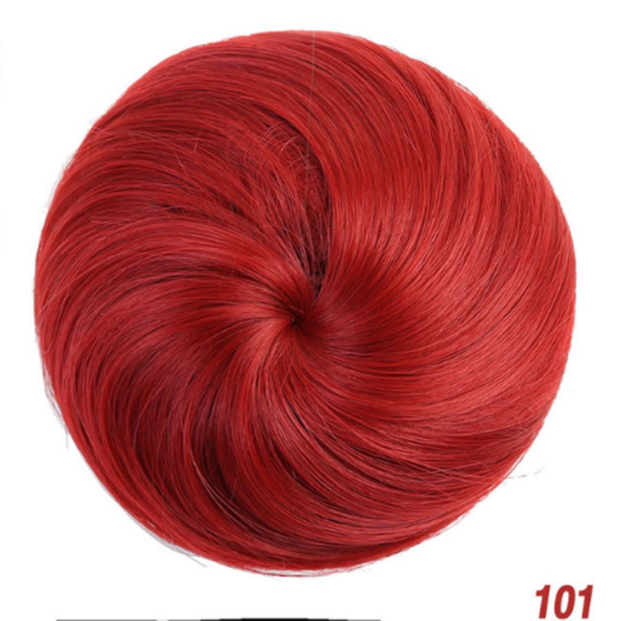Weilai tytöt ruskea blondi pulla synteettinen chignon hiuslisäkkeisiin roller donitsi korkean lämpötilan kuitu naisille: 588-101