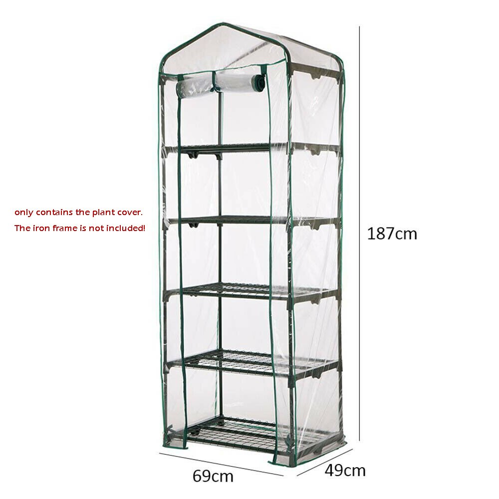 Kleine Kas Tas Tuin Plant Cover Clear Pvc Plastic Growbag Doos 4 / 5 Tier Groeiende Tenten Geen Stand