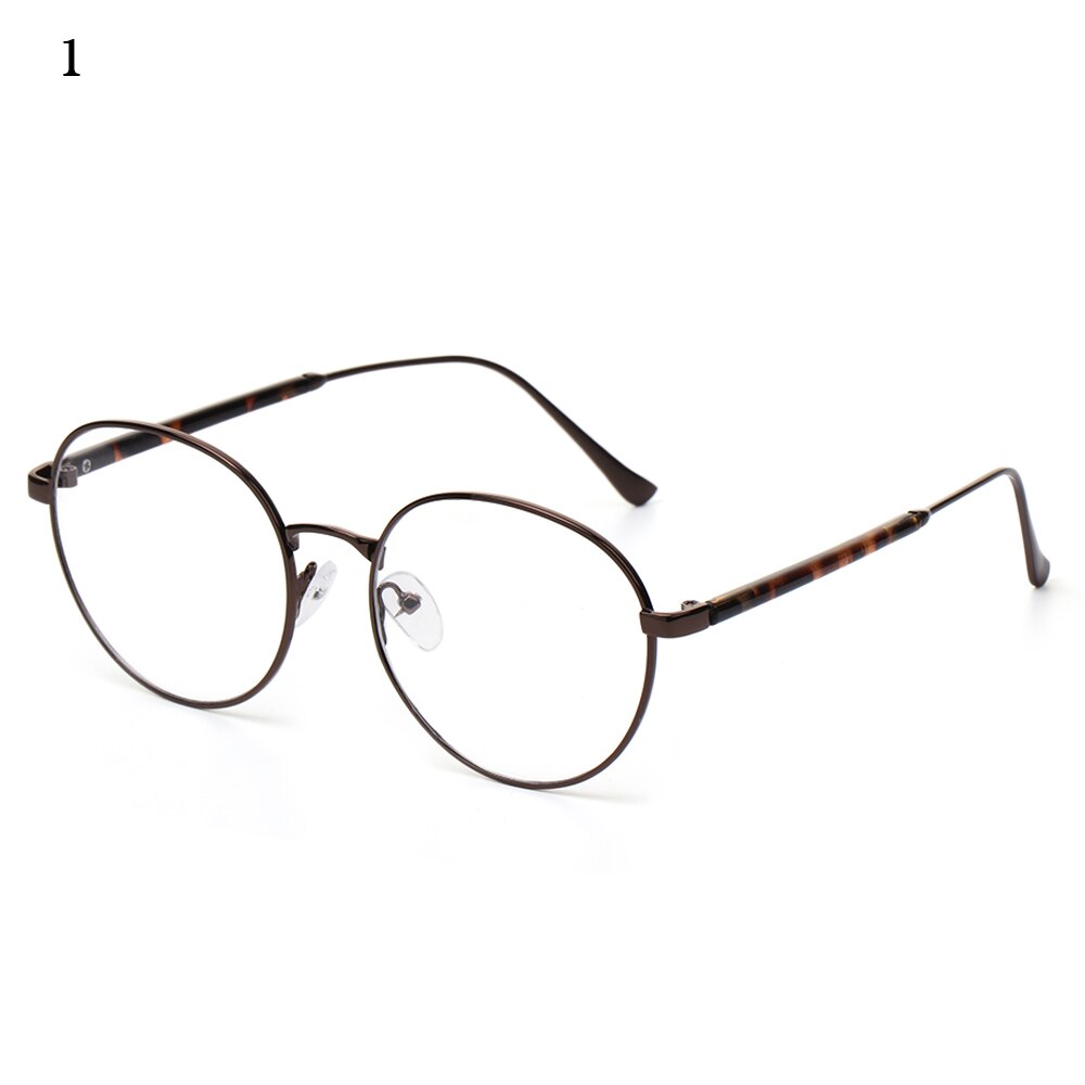 Classic Retro Optical Transparent Lens Glasses Women Myopia Eyeglasses Frames Metal Spectacles Clear Lenses Women's Glasses: 1