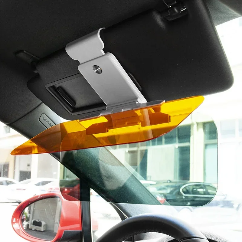 Car Sun Visor Extender Day and Night Anti-Glare Visor Adjustable Sun Blocker Anti-UV HD Anti Sunlight Dazzling Goggle for Car