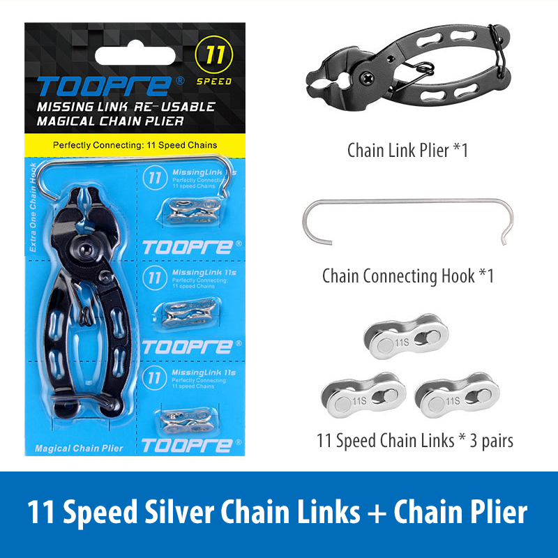 Cykel cykel mangler kæde quick link tang master link fjernelse reparationsværktøj 6/7/8/9/10/11/12 speed quick link stik: 11s sølv
