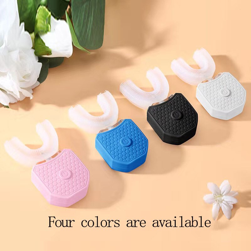 Toothbrush Automatic Ultrasonic Teeth brush 360 Degrees Nano Silicone U shaped USB Rechargeable Teethbrush Electric Toothbrush