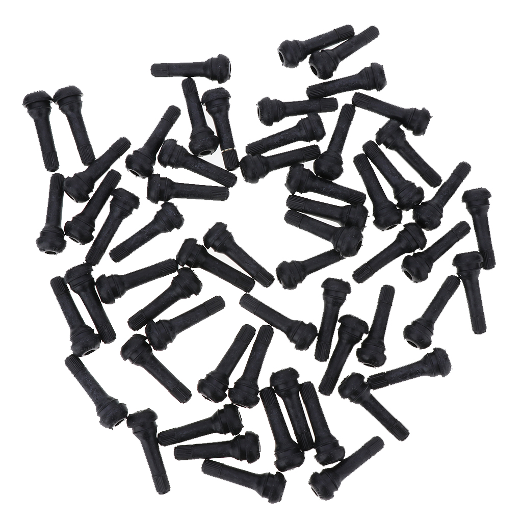 TR414 Valve Stem - 100 Pcs Car Rubber Tire Tyre Valve Stem Set