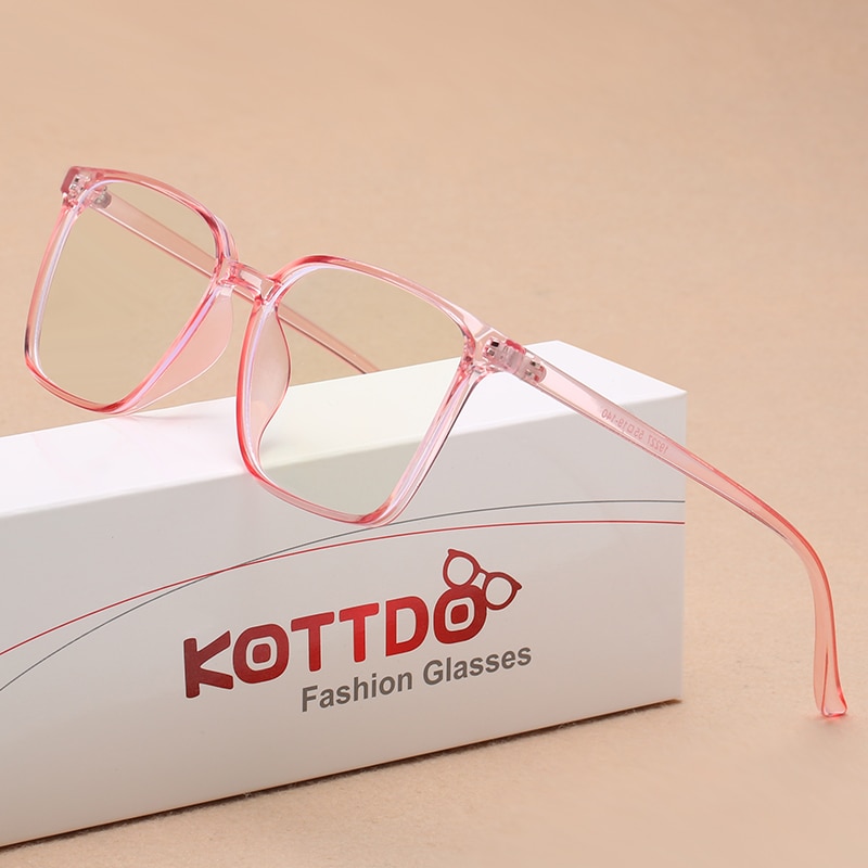 Gafas cuadradas antiluz azul para miopía, lentes clásicas de para mujer, gafas graduadas con montura Vintage para hombre y mujer,