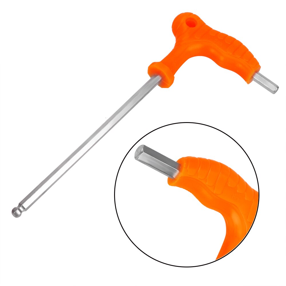 DIYWORK High-carbon Steel Inner Hexagon Wrench Spanner Allen Hex Key Wrench T Handle 2.5mm 3mm 4mm 5mm 6mm 8mm Hand Tool