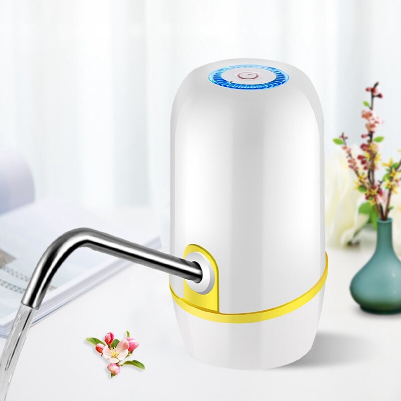 Ladung Elektrische Pumpe Wasser Flasche Wasser Halterung Reines Wasser Druck Wasser Wasserhahn Weiß