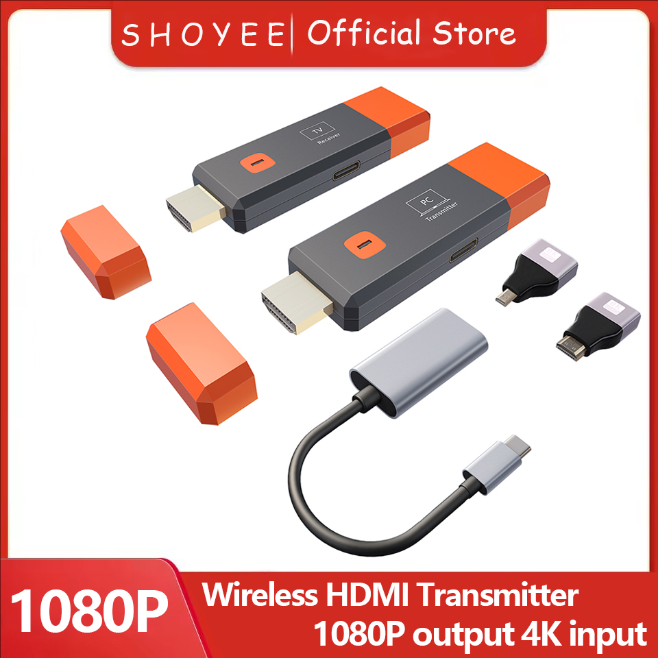 Trådlös hdmi-sändare och -mottagare, , 4k avkodningsingångar, 1080p @ 60hz utgångar, plug & play med ultralåg latens för spel, hemmabio