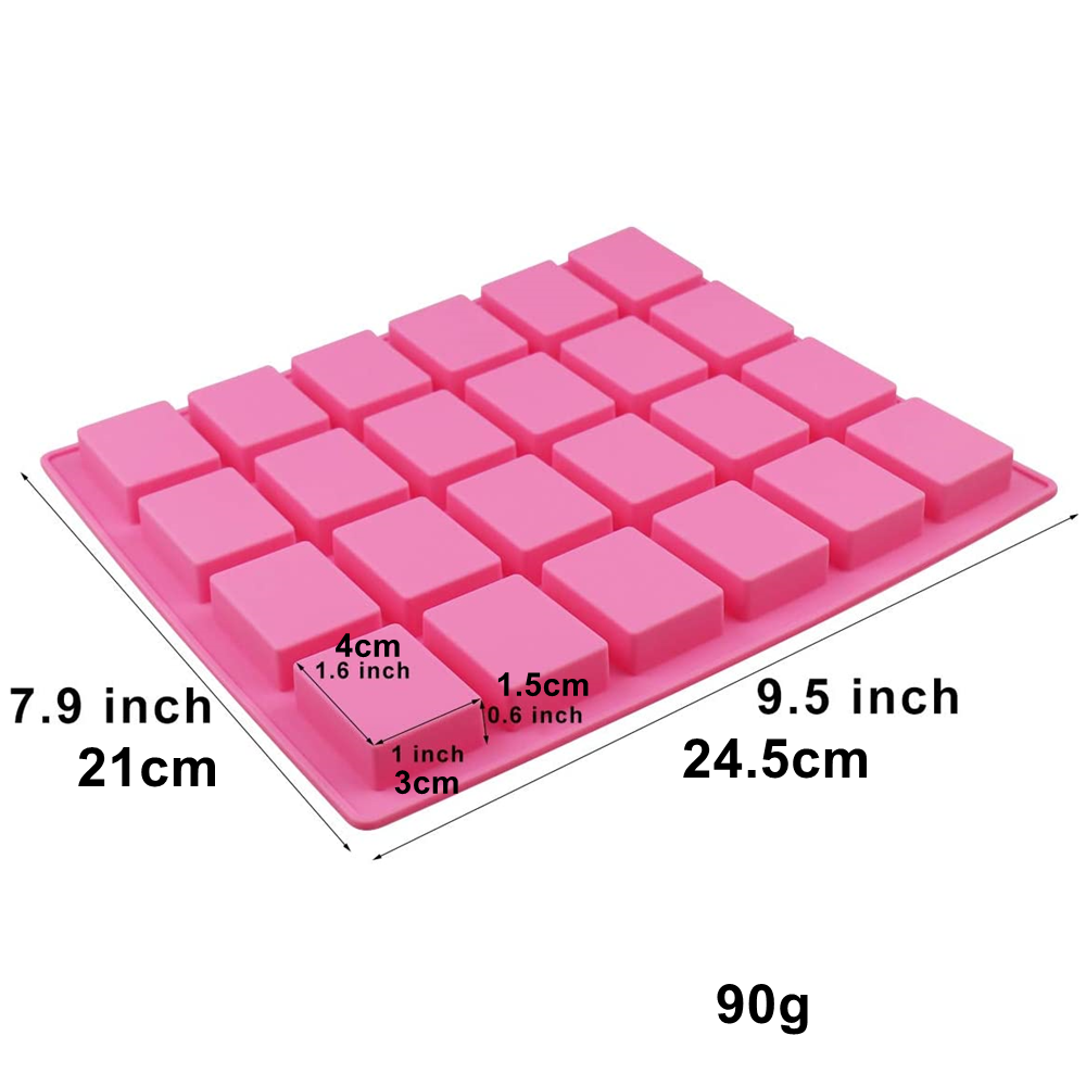 Molde rectangular de silicona para pastel, moldes cuadrados para jabón, pudín, muffins, pan, Brownie, molde de pan de maíz: Caqui oscuro