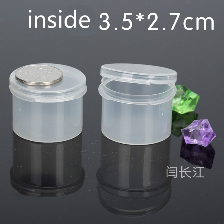 Box Cover Round Plastic Box With A Lid Pp Sample Box Packing Box Mini Small Round Bottle 3730