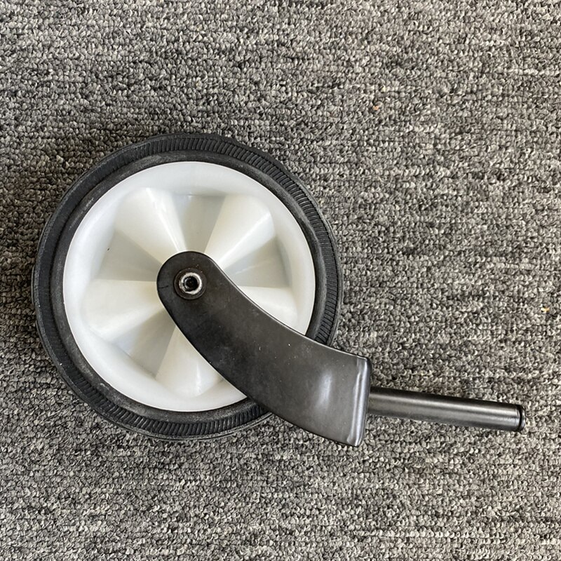 ALWAYSME 5 Inches Width 1.5Inches Solid Wheels With Fork For Utility Wagon Carts, Hand Trucks, Lawnmowers: Default Title