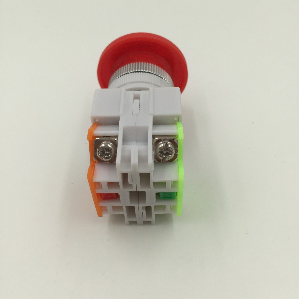 Rode Paddestoel Cap 1NO 1NC DPST Noodstop Drukknop AC 660 v 10A e-stop schakelaar