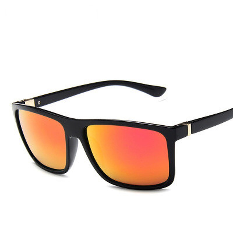 1pc herre rektangel solbriller firkantede køresolbriller spejlskærme briller oculos de sol  uv400 gafas