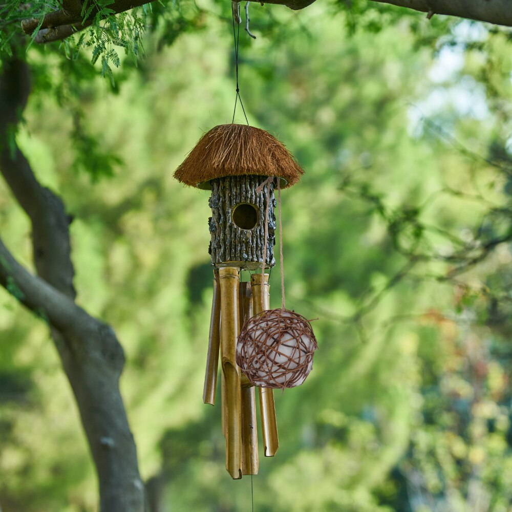 3PCS Outdoor Bird Nesting Material Wild Hummingbird Nest Bird Feeder Light Brown