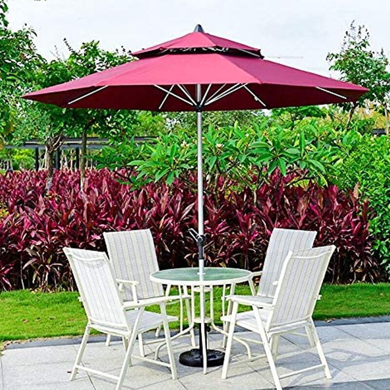 Tuin Ijzer Meubels Tafel Paraplu Gat Cover Set Beschermhoes Parasol Tafel Hole Cover