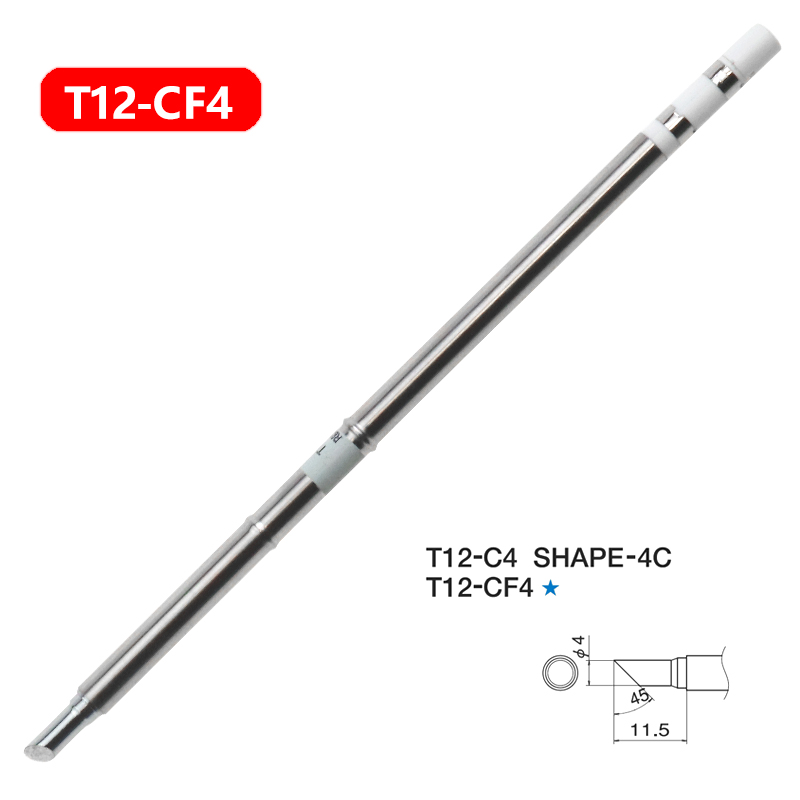 Puntas de soldador T12 de repuesto, varios modelos de puntas, punta de soldador eléctrico T12-B BC3 CF4 D4 D52 D16 IL JS02 J02: Plata