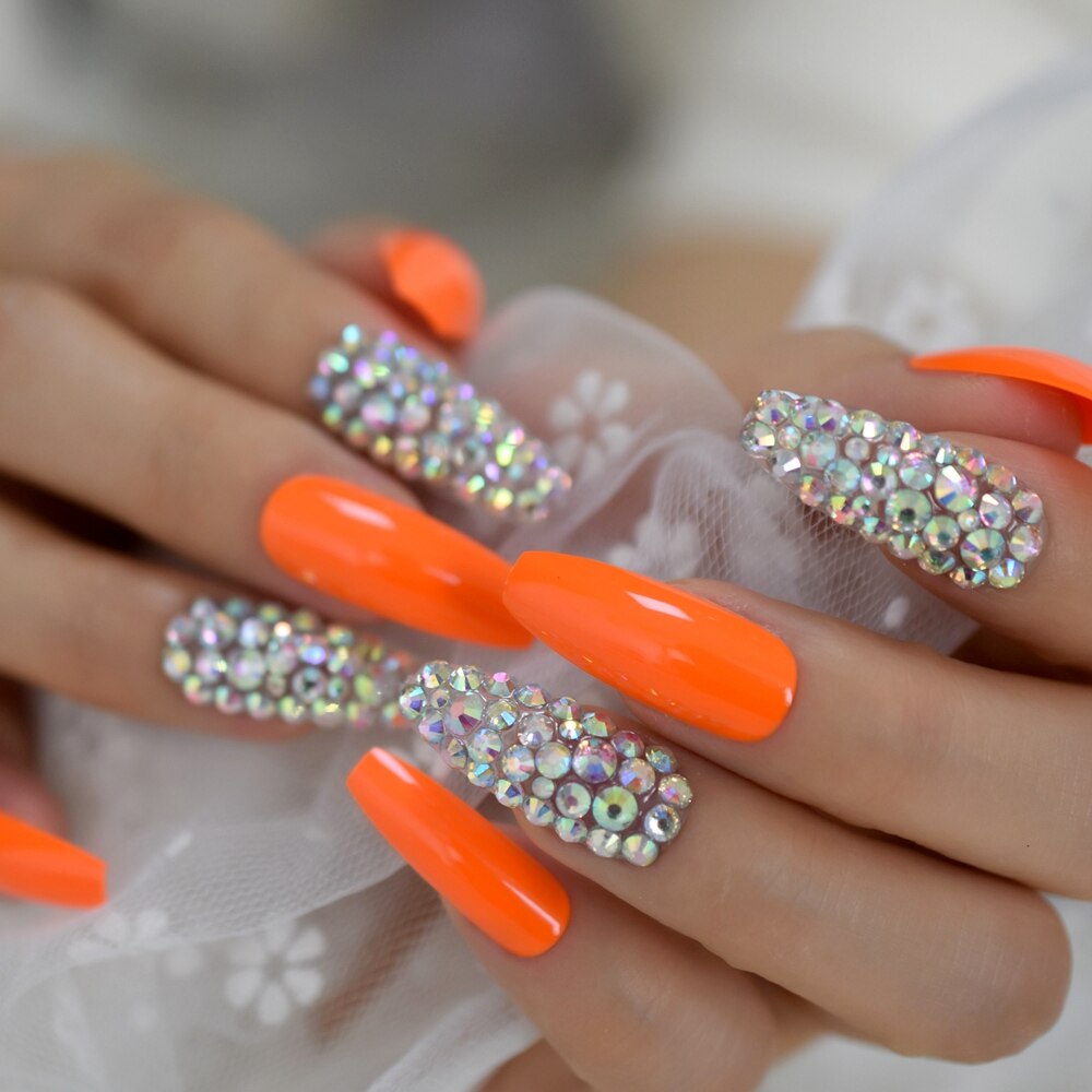 Faux ongles personnalisés Extra longs pour Salon de manucure, rose clair clair, UV, pour Festival, 24 Ct: L5622