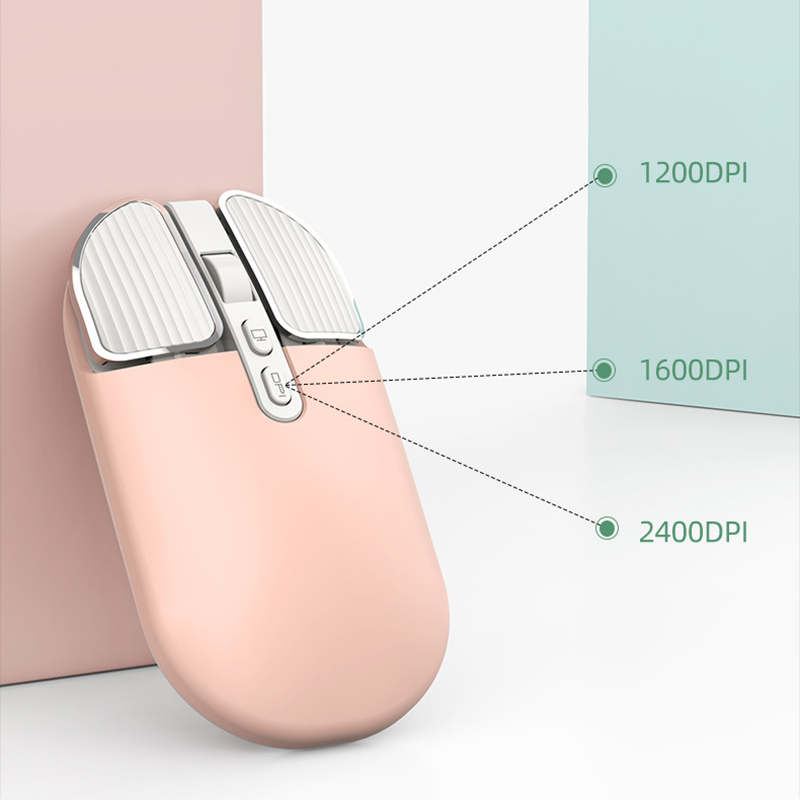 Mini souris sans fil 2.4 ghz, compatible Bluetooth, mignonne, muette, pour Macbook, Rechargeable, pour PC, ordinateur portable, bureau, souris de jeu