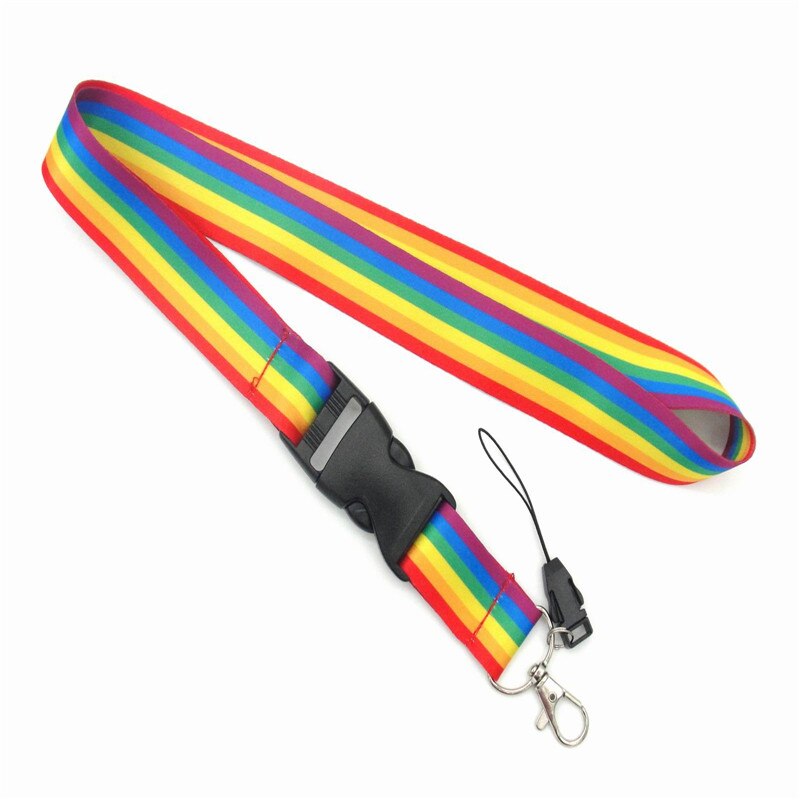 colorful trend neckband lanyard key ID card fitness mobile phone with USB badge clip DIY lanyard socket lanyard