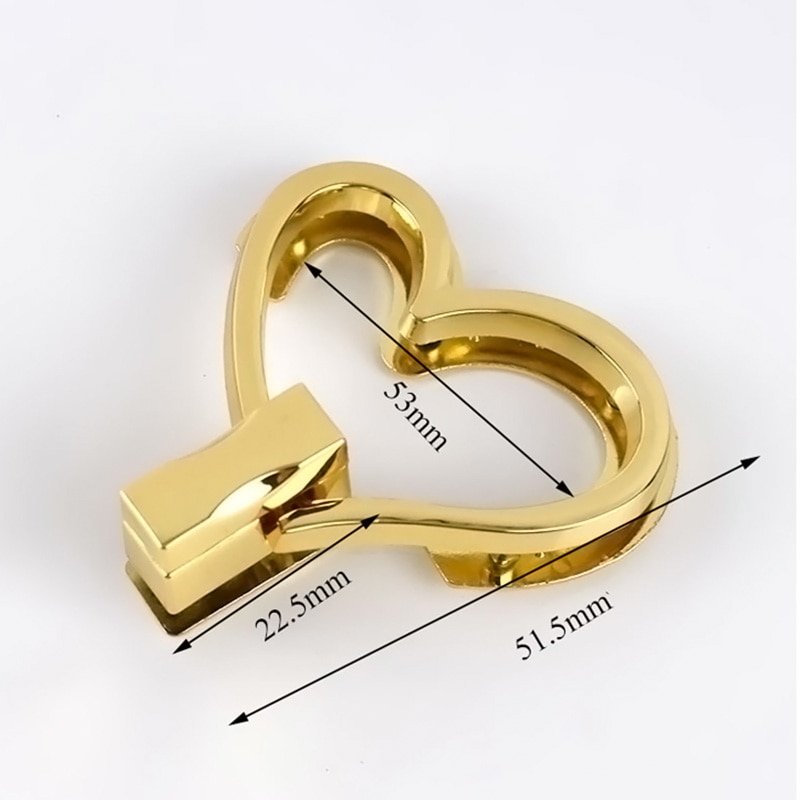 Metalen Hart Tas Turn Lock Twist Lock Sluiting Voor Leer Craft Vrouwen Handtas Schoudertas Purse Diy Hardware Accessoires