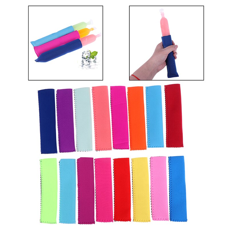 5 st/mycket popsicle sleeve is sticks lock barn anti-cold ice cover bag popsicle ice pop lolly fryshållare