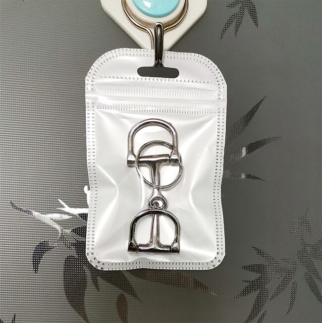 zinc diecasting horse Dee bit key ring,with O ring.Silver color(SK005)